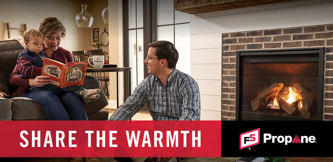 Promotional banner highlighting share the warmth